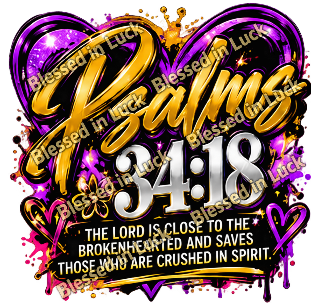 Psalms 34:18 — Watermarked Preview