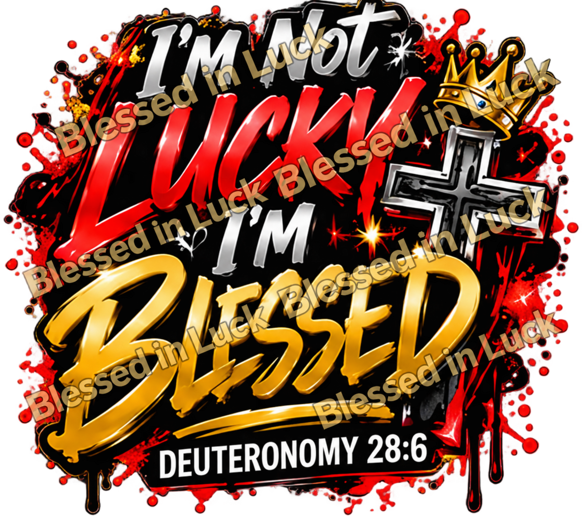 I’m Not Lucky, I’m Blessed — Watermarked Preview